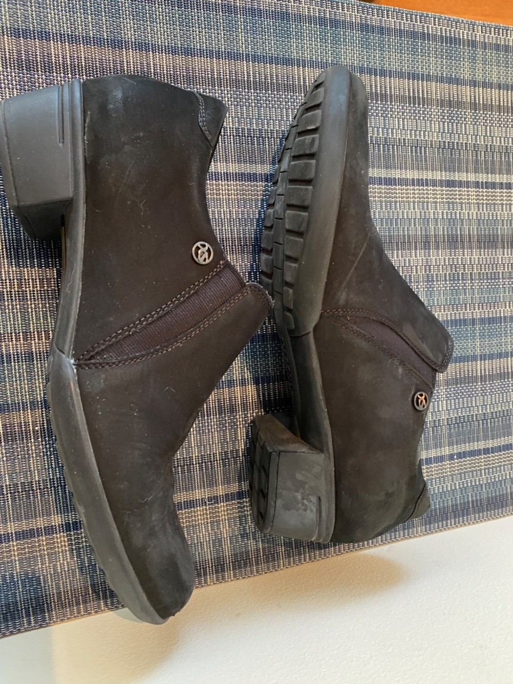 HARTJES Slip On Comfort Shoe XS City Classic Black Suede Size 8.5 - Picture 9 of 9